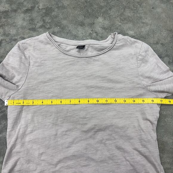 SHEIN Small Cotton Long Sleeve Shirt Flare Basic Everyday Tan Beige - Picture 5 of 8